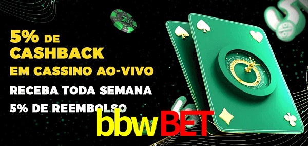 Promoções do cassino ao Vivo bbwbet
